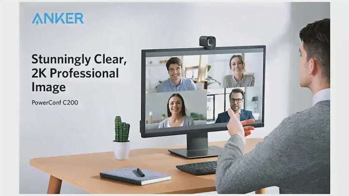 Webcam Live Stream Online Anker PowerConf C200 2K Webcam for Laptop Computer