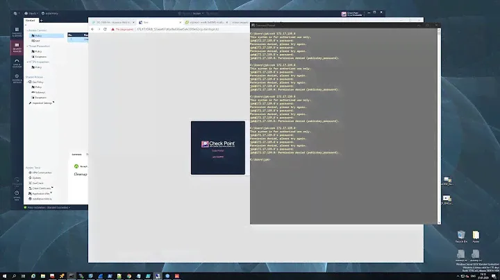 Radius аутентификация для WEB и SSH на МСЭ Check Point
